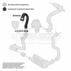 BORG & BECK bth1436 -  Трубка нагнетаемого воздуха